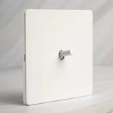 Pialt86 тупой белый минималистский ветер из нержавеющей стали Краска дома переключатель ретро бронзовый рычаг