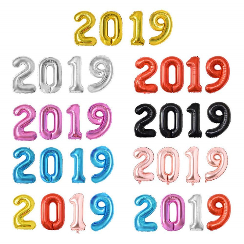 生日气球装饰场景布置12345678网红生日派对趴体卡通年龄数字气球