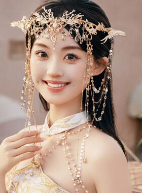 沙漠公主敦煌飞天头饰异域风情女