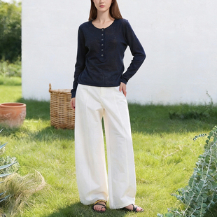简约轻松棉质气球裤休闲裤