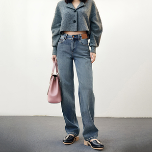 显瘦柔软舒适微喇牛仔裤 女士修身 Bari Petit