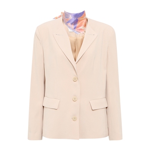 修身 女式 短款 小西装 Petit 含丝巾 Bari