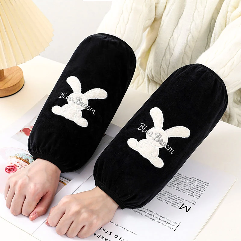 秋冬长防污护袖保暖袖套防污护袖