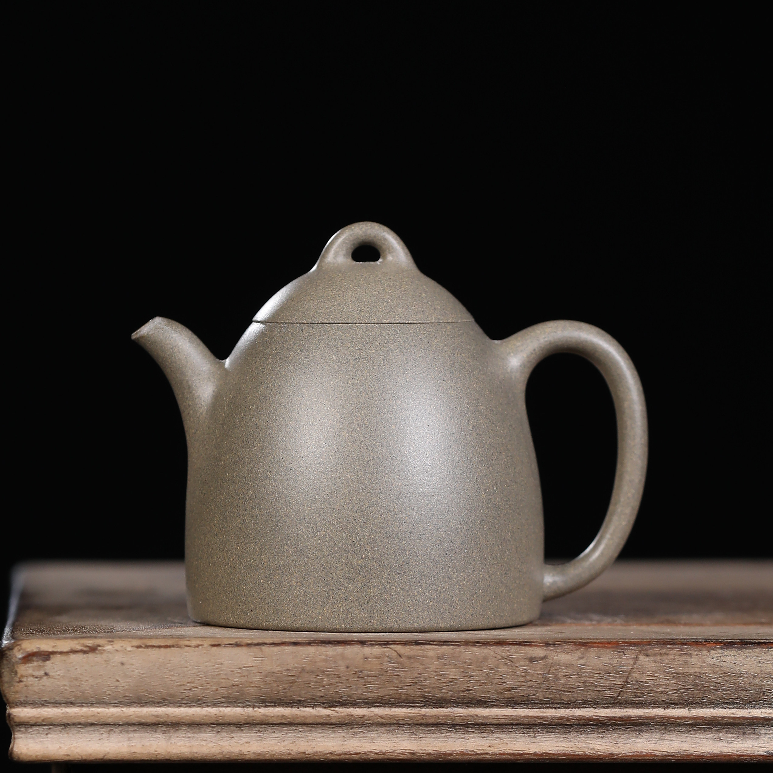 方圆宜兴原矿紫砂壶 紫砂一厂蟹壳青秦权壶 手工茶壶泡茶实用茶具