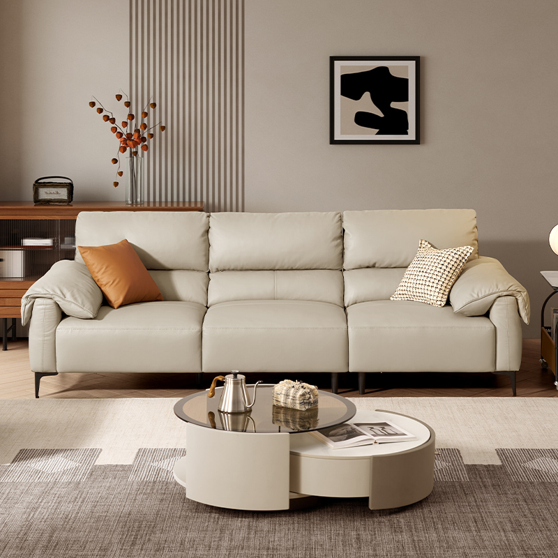 【门店同款】顾家家居真皮沙发头层牛皮家具客厅进口天然牛皮1323