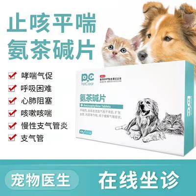 宠物猫狗咳嗽支气管炎氨茶碱片