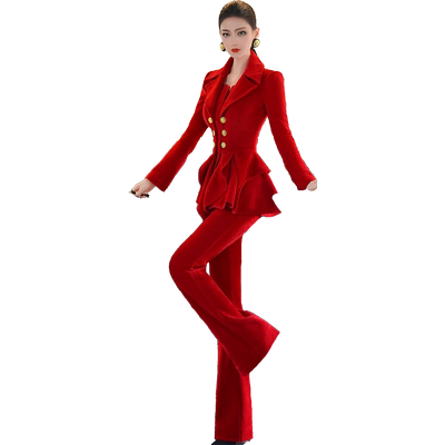 秋冬季时尚气质职业范两件套