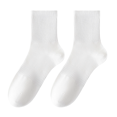 运动女男士棉袜子秋季中筒