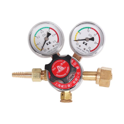 上海减压器厂YQT-731 341 343 LR二氧化碳减压阀全铜稳压器减压器