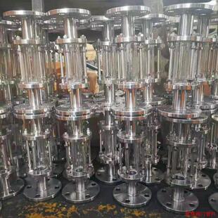 不锈钢法兰视盅玻璃管试镜PN10管路视镜直流观察窗 视窗HGS07-126