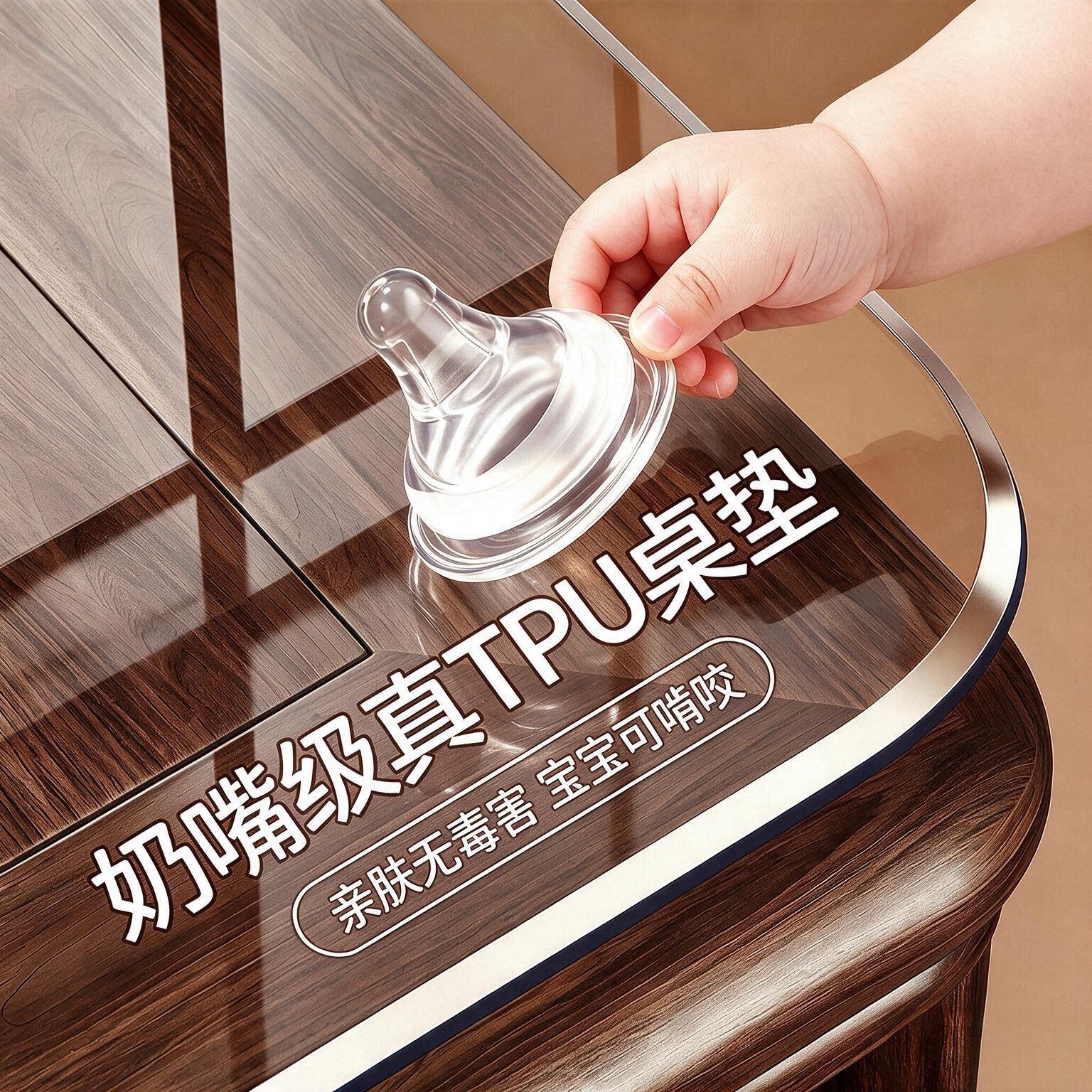 无味纯净新料-母婴级安全tpu桌布