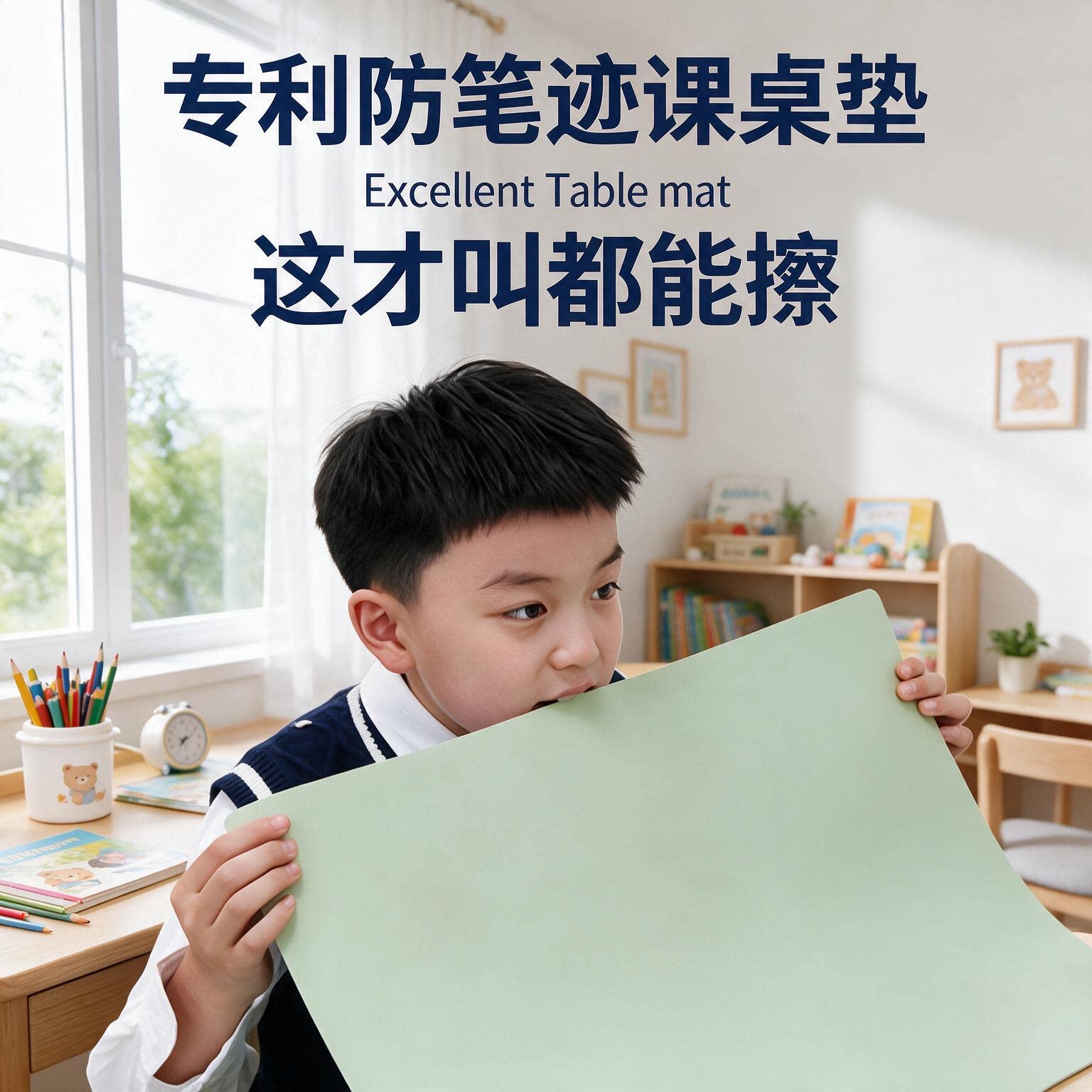 护眼硅学生书桌垫办公桌儿童写字台学习专用课桌桌面防笔印保护垫