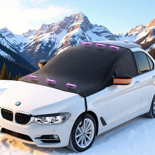 汽车遮雪挡前挡风玻璃防雪罩冬季防霜加厚磁吸风挡车衣车罩防冻