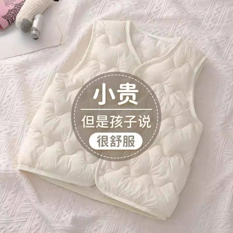 儿童羽绒棉马甲男女童秋冬外穿韩版宝夹背心棉衣外套夹克