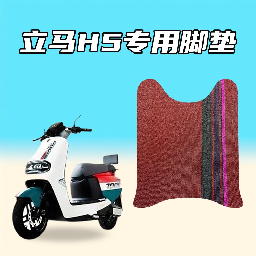 适用立马H5电动车雪妮丝专用脚垫防水耐磨防滑立体裁剪不窜动图片