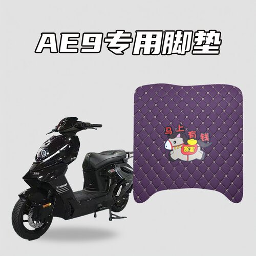 适用AE9电动车脚垫专车专用加厚防水耐磨防滑贴合不翘边