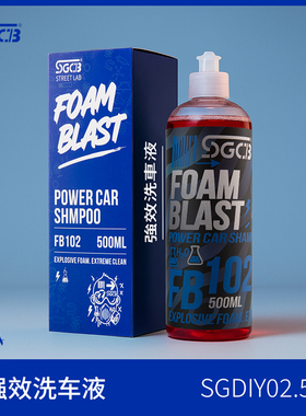 SGCB新格DIY强效洗车液泡沫清洁剂500ML汽车清洗洗车泡沫清洁剂