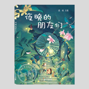 硬壳精装 正版 梁帆 夜晚百科故事儿童绘本3三 5到6岁以上幼儿园大中小班宝宝孩子入学前阅读睡前启蒙故事图画书籍 夜晚 朋友们