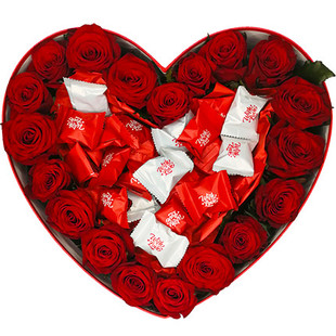 鲜花礼盒】乌克兰同城配送基辅生日玫瑰三月花城国际送花文尼察