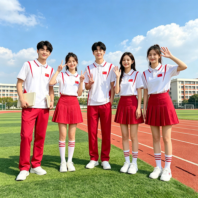 学生新款团体运动会拉拉操演出服成人啦啦队健美操爵士舞蹈表演服