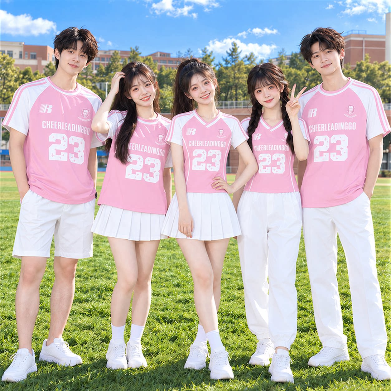 学生班级开幕式合唱表演男女同款班服团体啦啦队拉拉操舞台演出服