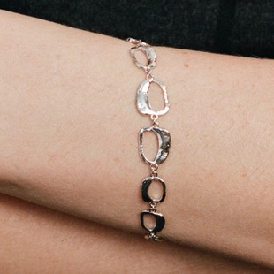 HORIZON系列Eye Socket手链原创设计925银厚镀金日常百搭轻奢