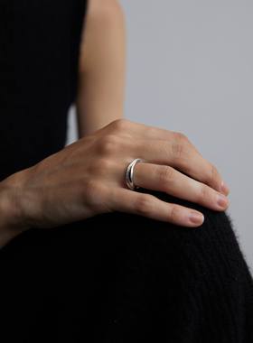 ABOAB925银厚镀金简约雕塑肌理