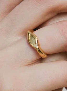 HORIZON系列Twin Birds戒指轻奢原创设计925银厚镀金日常穿搭开口