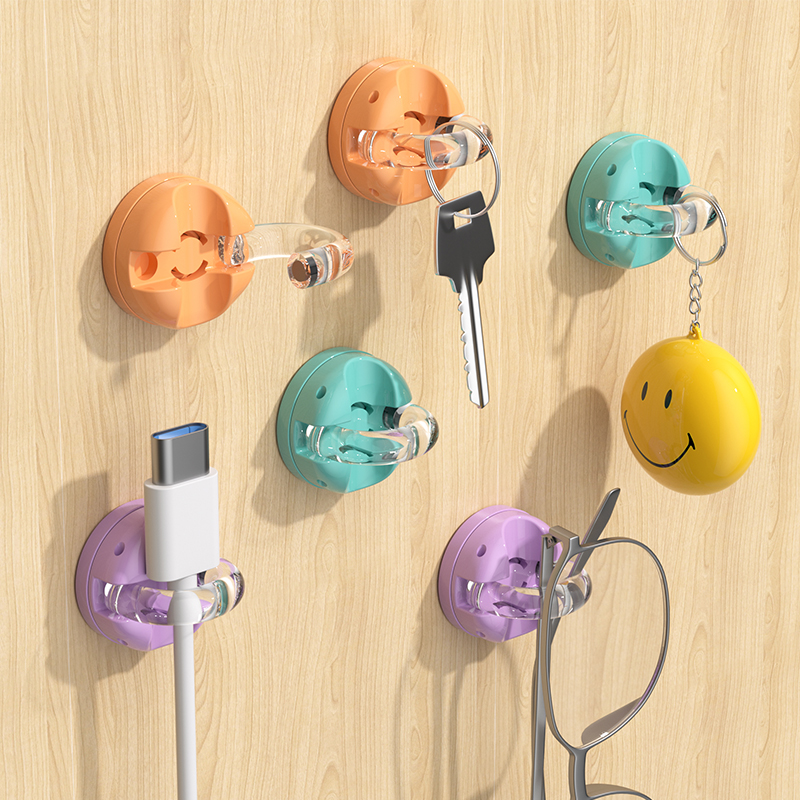 磁吸可旋转数据线收纳固定器