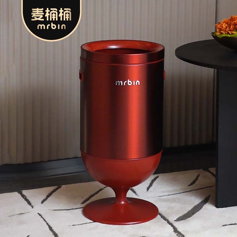 麦桶桶无盖垃圾桶家用新款红酒杯客厅厨房轻奢高档大高颜值免弯腰