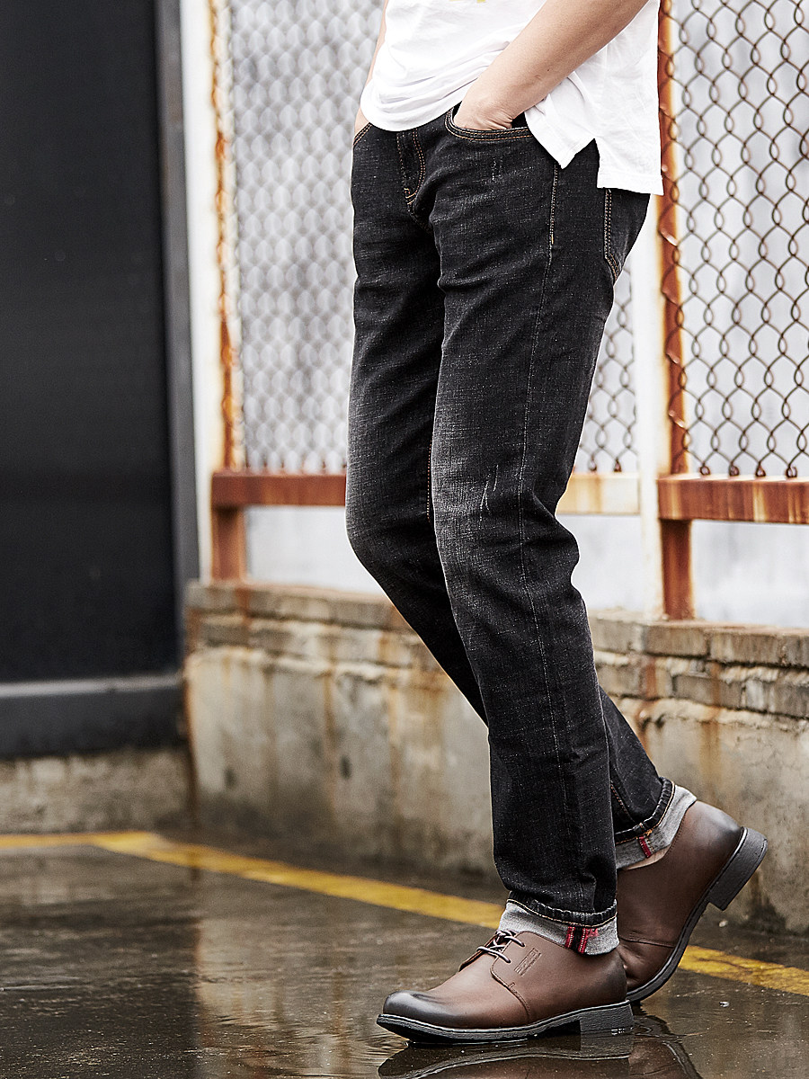 가을 겨울 남성용 고무신을 여는 것을 두려워하지 않고 손으로 꿰매는 복고풍 캐주얼 작업복 스타일 내마모성 1층 소가죽 남성용 신발