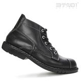 无内里透气短靴马丁靴工装 秋冬霸气宽脚高脚背版 不怕开胶男士 靴子