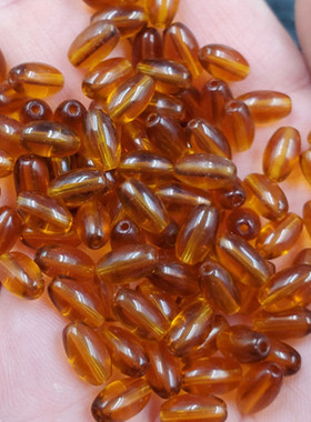 饰品散珠仿水晶米珠散珠黄色玻璃散珠diy手链项链配件散珠戒指珠