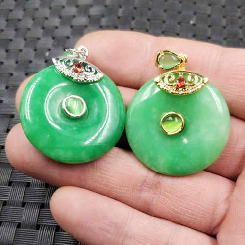 挂件翠玉平安扣吊坠