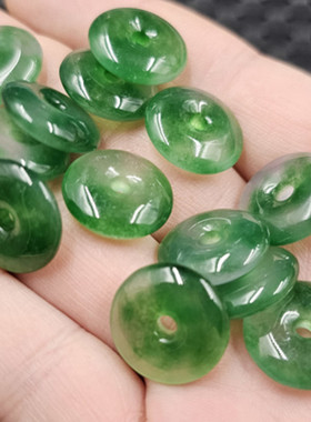 包邮翡翠玉平安扣玉石挂件