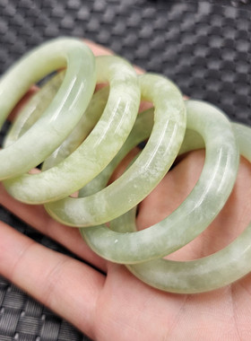 包邮岫玉平安扣玉石挂件大孔