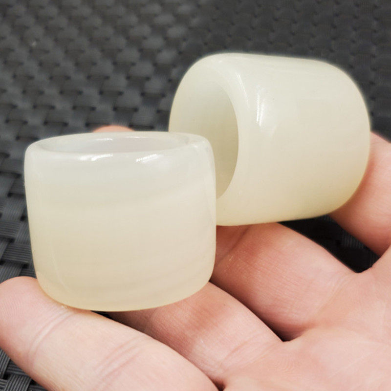 玉石扳指新疆和田白玉扳指方解石玉扳指条纹玉石扳指大号扳指指环,珠宝/钻石/翡翠,手饰,淘宝优惠券,粉丝福利购,淘宝优惠卷