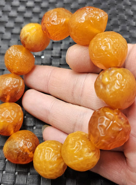 包邮荧光浮盐水蜜蜡手链