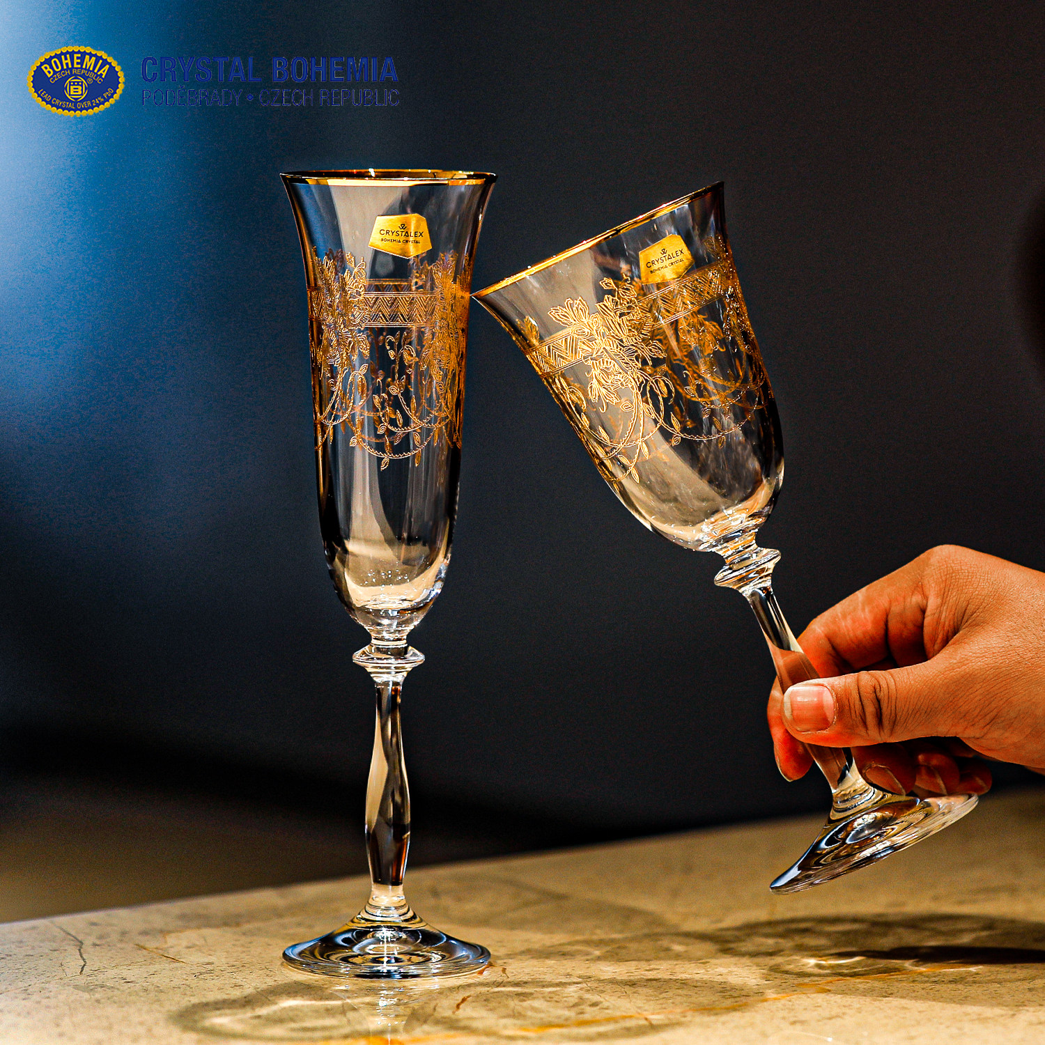 捷克进口水晶玻璃高颜值红白葡萄酒杯高档描金家用复古高端香槟杯,餐饮具,洋酒/威士忌杯,淘宝优惠券,粉丝福利购,淘宝优惠卷