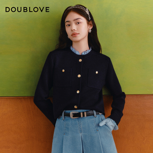 【miu系穿搭】针织开衫毛衣外套含羊毛DOUBLOVE贝爱26春季新款