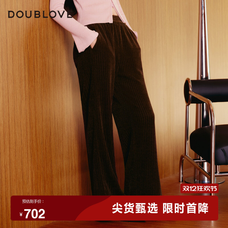 通勤显瘦阔腿裤DOUBLELOVE