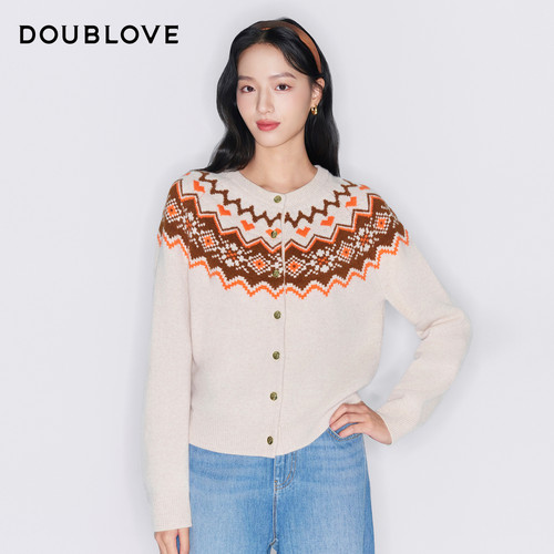 【费尔岛怀旧风】针织开衫毛衣