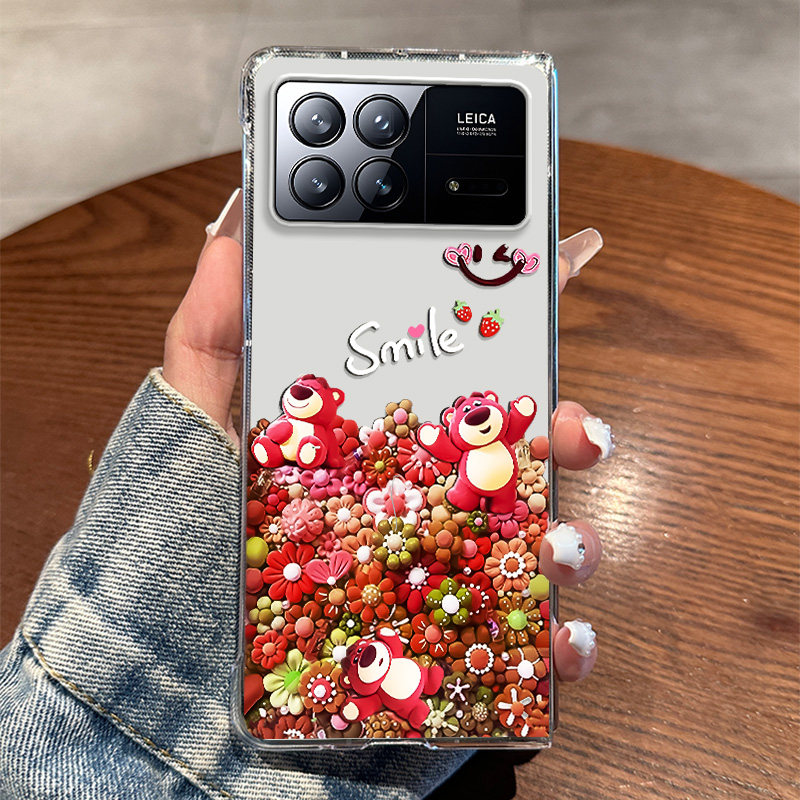 适用小米MIXFold3手机壳新款防摔全包彩色公仔可爱趣味情侣款ixfold3折叠屏防摔保护套超薄高档男女款网红款