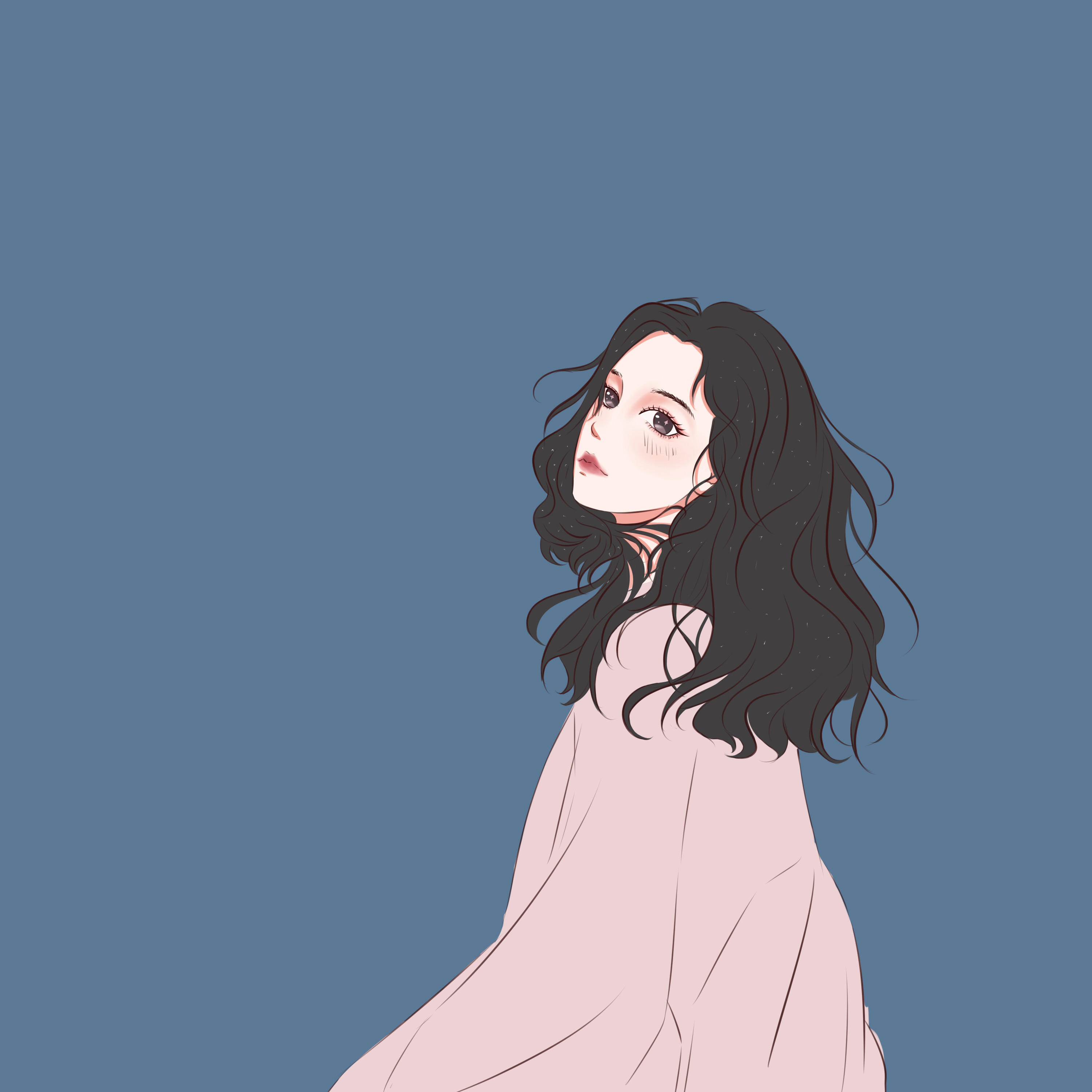 真人照片转手绘头像q版卡通绘画素描肖像漫画人物情头设计定制作