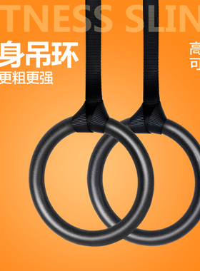 圆形吊环健身家用单杠引体向上室内体操训练成人运动拉伸吊绳拉环