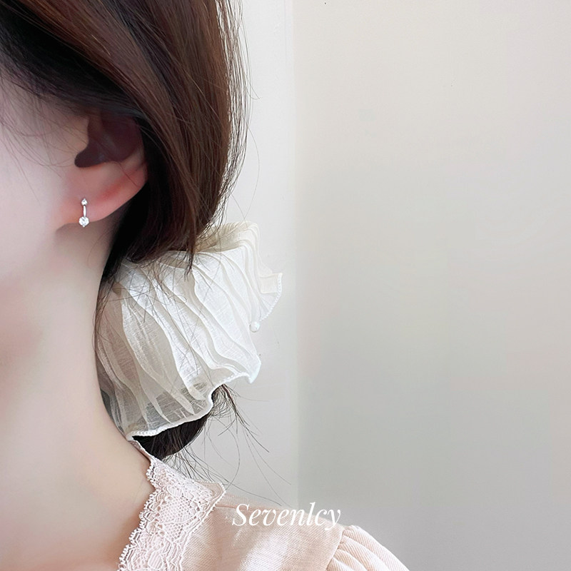 七与 星空 睡觉免摘耳钉925纯银迷你锆石渐变小巧通勤耳圈耳扣,饰品/流行首饰/时尚饰品新,耳钉,淘宝优惠券,粉丝福利购,淘宝优惠卷