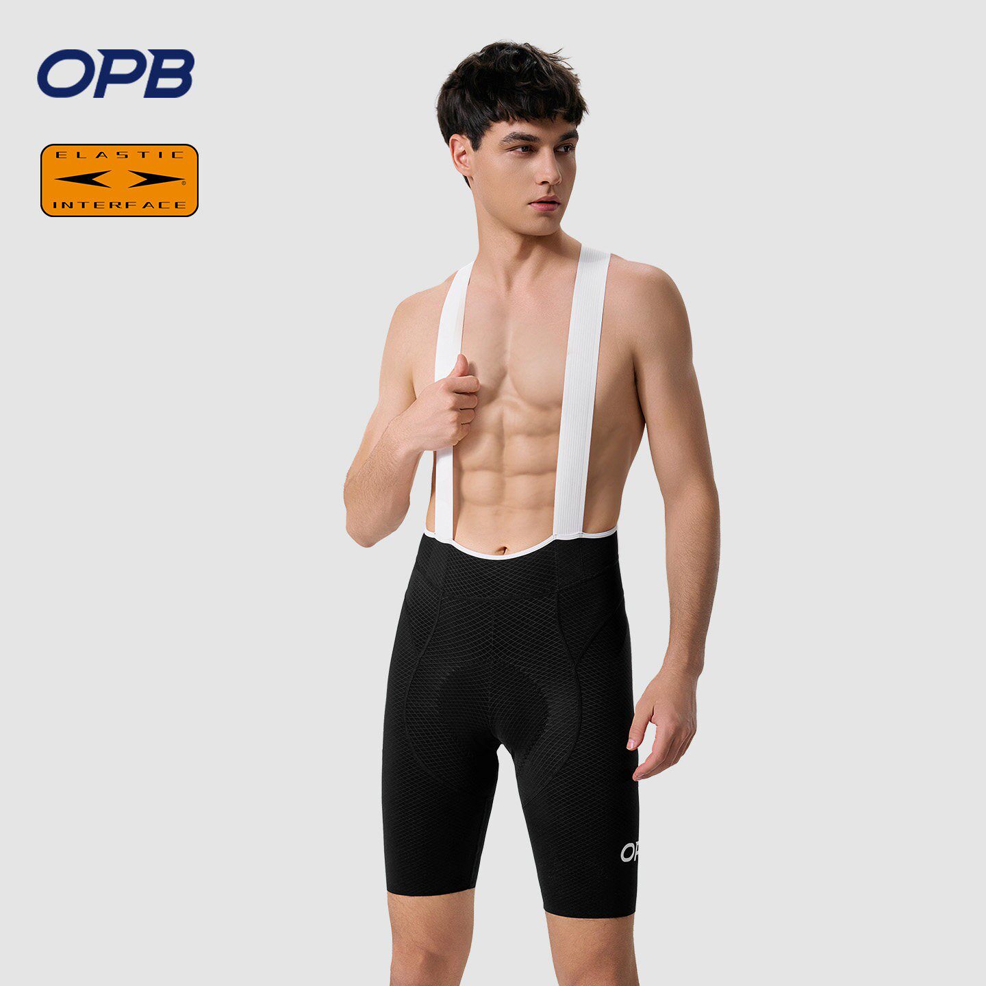 OPB双箭头背带骑行短裤男款