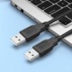 带磁环USB2.0公对公数据线双头usb线二头双公头两头转换线机顶盒散热器移动硬盘数据线双头延长线