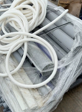 PVC-U给水管，灰色，材质符合国标，带白色软管方便安装。同 议价