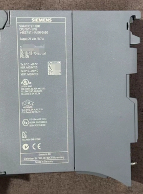 西门子S7-1500 CPU 1511-1PN模块，型号6E 议价